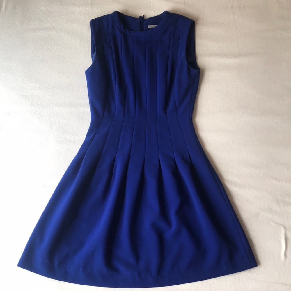 Royal Blue A-line Mini Dress